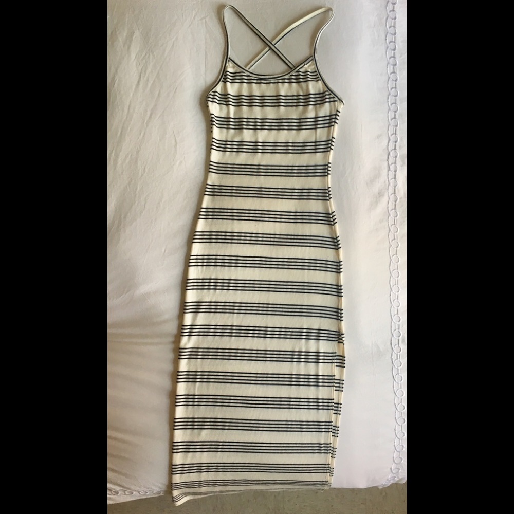 Naked Wardrobe midi dress with slit